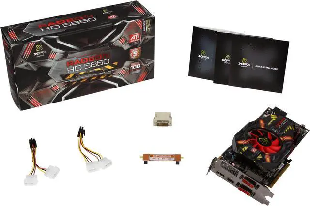 Alt view image 6 of 6 - XFX Radeon HD 5850 1GB DDR5 PCI Express 2.1 x16 CrossFireX Support Graphics Card HD-585X-ZNFC