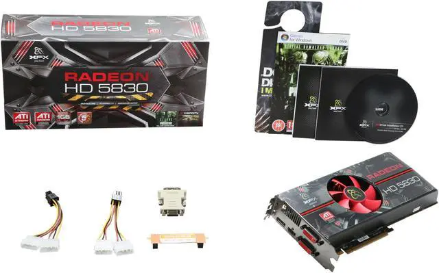 Alt view image 6 of 6 - XFX Radeon HD 5830 1GB DDR5 PCI Express 2.1 x16 CrossFireX Support Graphics Card HD-583X-ZAFV