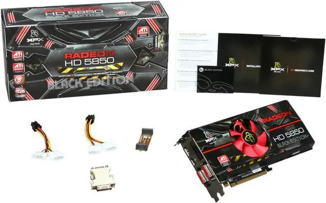 Alt view image 6 of 6 - XFX HD-585X-ZABC Radeon HD 5850 Black Edition 1GB 256-bit DDR5 PCI Express 2.1 x16 HDCP Ready CrossFireX Support Video Card
