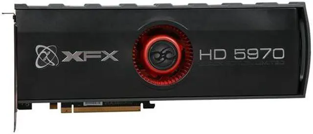 Alt view image 3 of 8 - XFX HD-597X-ENFN Radeon HD 5970 BLACK 4GB 512 (256 x 2)-bit DDR5 PCI Express 2.1 x16 CrossFireX Support Eyefinity 6 Edition Video Card