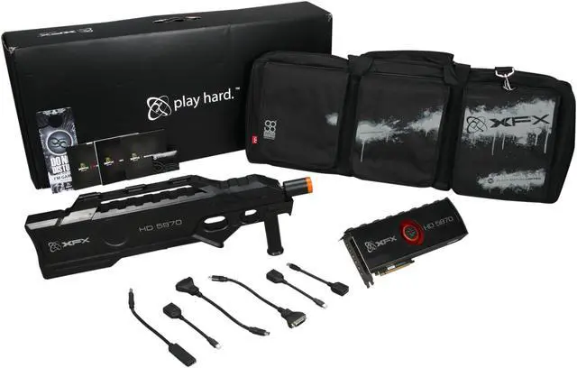 Alt view image 8 of 8 - XFX HD-597X-ENFN Radeon HD 5970 BLACK 4GB 512 (256 x 2)-bit DDR5 PCI Express 2.1 x16 CrossFireX Support Eyefinity 6 Edition Video Card