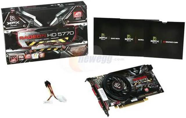 Alt view image 6 of 6 - XFX Radeon HD 5770 1GB DDR5 PCI Express 2.1 x16 CrossFireX Support Graphics Card HD-577X-ZMF3