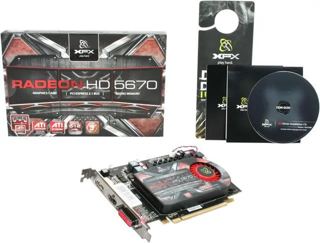 Alt view image 5 of 5 - XFX Radeon HD 5670 512MB DDR5 PCI Express 2.1 x16 Graphics Card HD-567X-YNF3