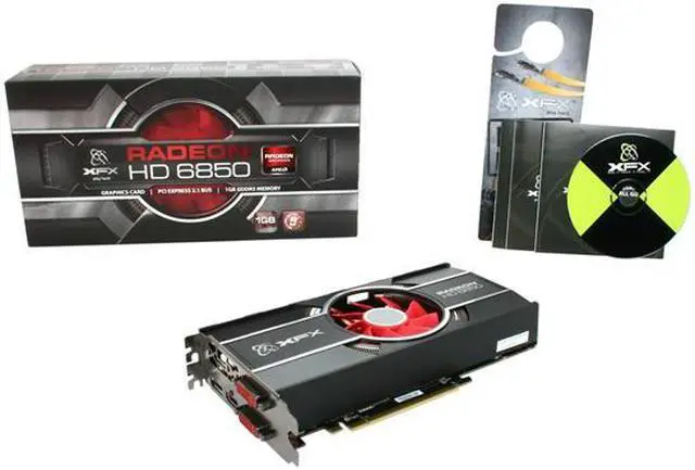 Alt view image 6 of 6 - XFX Radeon HD 6850 1GB DDR5 PCI Express 2.1 x16 CrossFireX Support Graphics Card HD-685X-ZNFC