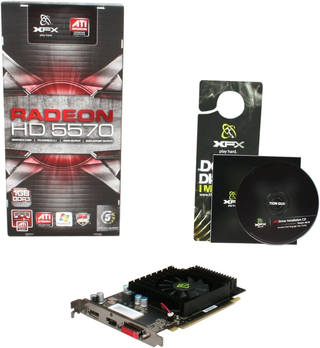 XFX Radeon HD 5570 Graphics Card HD-557X-ZNFR - Newegg.com