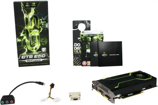 Alt view image 6 of 6 - XFX GeForce GTS 250 512MB DDR3 PCI Express 2.0 x16 SLI Support Graphics Card GS-250X-YDFV