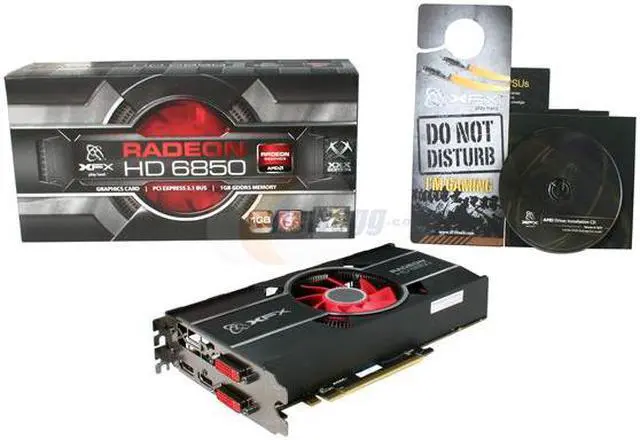 Alt view image 6 of 6 - XFX Radeon HD 6850 1GB DDR5 PCI Express 2.1 x16 CrossFireX Support Graphics Card HD-685X-ZNDC