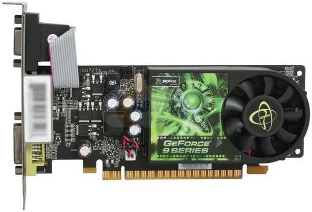 Alt view image 3 of 5 - XFX GeForce 9500 GT 1GB DDR2 PCI Express 2.0 x16 Low Profile Ready Graphics Card PV-T95G-ZNF2