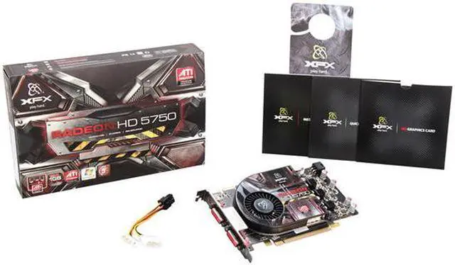 Alt view image 5 of 5 - XFX Radeon HD 5750 1GB GDDR5 PCI Express 2.1 x16 Graphics Card HD-575X-ZMF3