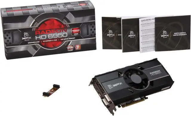 Alt view image 6 of 6 - XFX Radeon HD 6950 2GB GDDR5 PCI Express 2.1 x16 CrossFireX Support Graphics Card HD-695X-CNFC