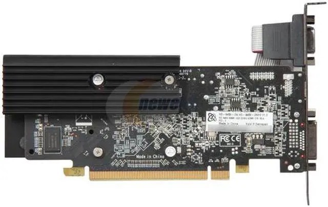 Alt view image 4 of 5 - XFX Radeon HD 6450 1GB DDR3 PCI Express 2.1 x16 Low Profile Ready Graphics Card HD-645X-ZNH2