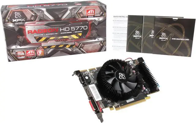 Alt view image 6 of 6 - XFX Radeon HD 5770 1GB GDDR5 PCI Express 2.1 x16 CrossFireX Support Graphics Card HD-577X-ZNLC