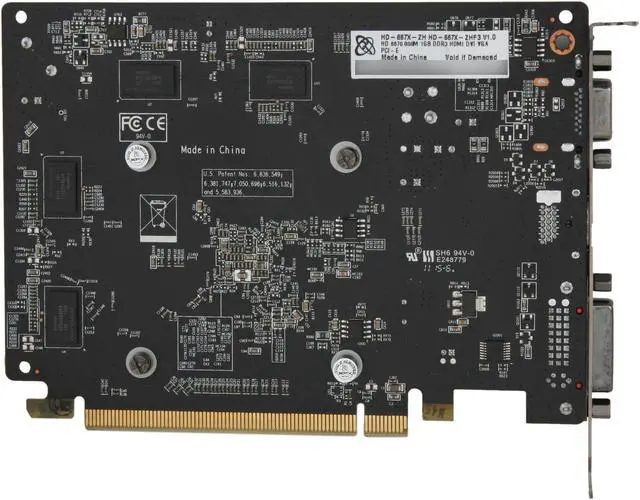 Alt view image 4 of 5 - XFX Radeon HD 6670 1GB DDR3 PCI Express 2.1 x16 Graphics Card HD-667X-ZHF3