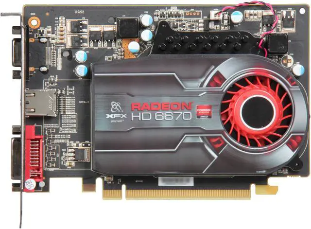 Alt view image 3 of 4 - XFX Radeon HD 6670 1GB GDDR5 PCI Express 2.1 x16 Graphics Card HD-667X-ZAF3