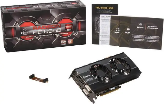Alt view image 6 of 6 - XFX Double D Radeon HD 6950 2GB GDDR5 PCI Express 2.1 x16 CrossFireX Support Graphics Card HD-695X-CDFC