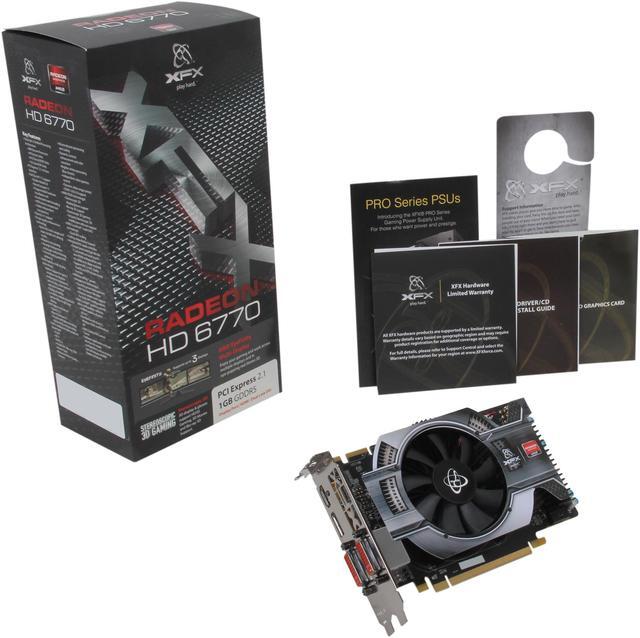 Alt view image 6 of 6 - XFX Radeon HD 6770 1GB GDDR5 PCI Express 2.1 x16 CrossFireX Support Graphics Card HD-677X-ZNFC