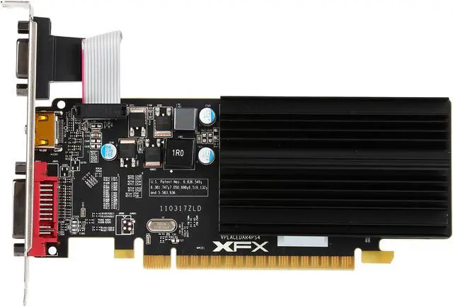 Alt view image 4 of 5 - XFX HD 5000 Radeon HD 5450 1GB DDR3 PCI Express 2.1 x16 Low Profile Ready Graphics Card HD-545X-ZQH2