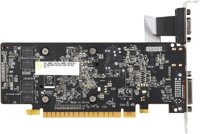 Alt view image 5 of 5 - XFX HD 5000 Radeon HD 5450 1GB DDR3 PCI Express 2.1 x16 Low Profile Ready Graphics Card HD-545X-ZQH2