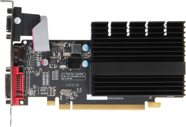 Alt view image 3 of 4 - XFX HD 5000 Radeon HD 5450 512MB DDR3 PCI Express 2.1 x16 Low Profile Ready Graphics Card HD-545X-YQH2