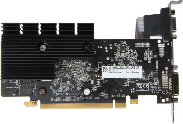 Alt view image 4 of 4 - XFX HD 5000 Radeon HD 5450 512MB DDR3 PCI Express 2.1 x16 Low Profile Ready Graphics Card HD-545X-YQH2