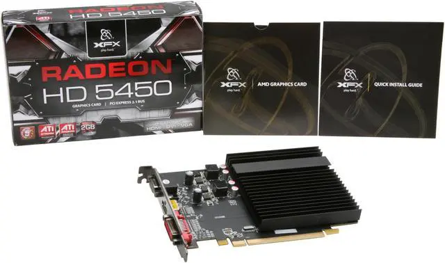 Alt view image 5 of 5 - XFX Radeon HD 5450 2GB DDR3 PCI Express 2.1 x16 Graphics Card HD-545X-CDH2