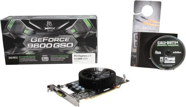 Alt view image 5 of 5 - XFX GeForce 9600 GSO 512MB GDDR3 PCI Express 2.0 x16 SLI Support Graphics Card PV-T96O-YHFC