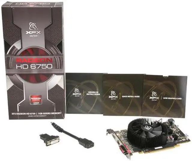Alt view image 6 of 6 - XFX Radeon HD 6750 1GB GDDR5 PCI Express 2.1 x16 CrossFireX Support Graphics Card HD-675X-ZMFR
