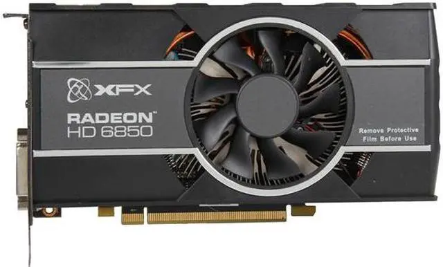 Alt view image 3 of 6 - XFX Radeon HD 6850 1GB GDDR5 PCI Express 2.1 x16 CrossFireX Support Graphics Card HD-685X-ZCFC