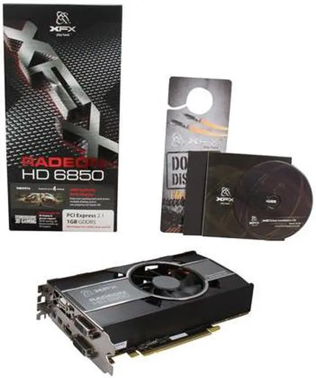 Alt view image 6 of 6 - XFX Radeon HD 6850 1GB GDDR5 PCI Express 2.1 x16 CrossFireX Support Graphics Card HD-685X-ZCFC