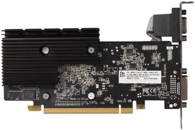 Alt view image 4 of 5 - XFX Radeon HD 6450 512MB DDR3 PCI Express 2.1 x16 Low Profile Ready Graphics Card HD-645X-YNH2