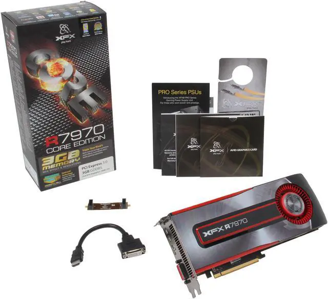 Alt view image 5 of 5 - XFX FX-797A-TNFC Radeon HD 7970 Core Edition 3GB 384-bit GDDR5 PCI Express 3.0 x16 HDCP Ready CrossFireX Support Video Card