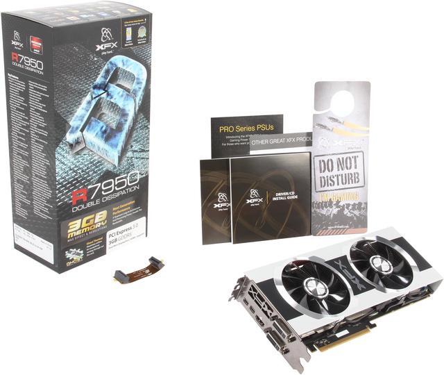 Alt view image 6 of 6 - XFX Double D Radeon HD 7950 3GB GDDR5 PCI Express 3.0 x16 CrossFireX Support Graphics Card FX-795A-TDFC