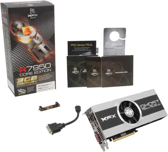 Alt view image 6 of 6 - XFX FX-795A-TNFC Radeon HD 7950 Core Edition 3GB 384-bit GDDR5 PCI Express 3.0 x16 HDCP Ready CrossFireX Support Video Card