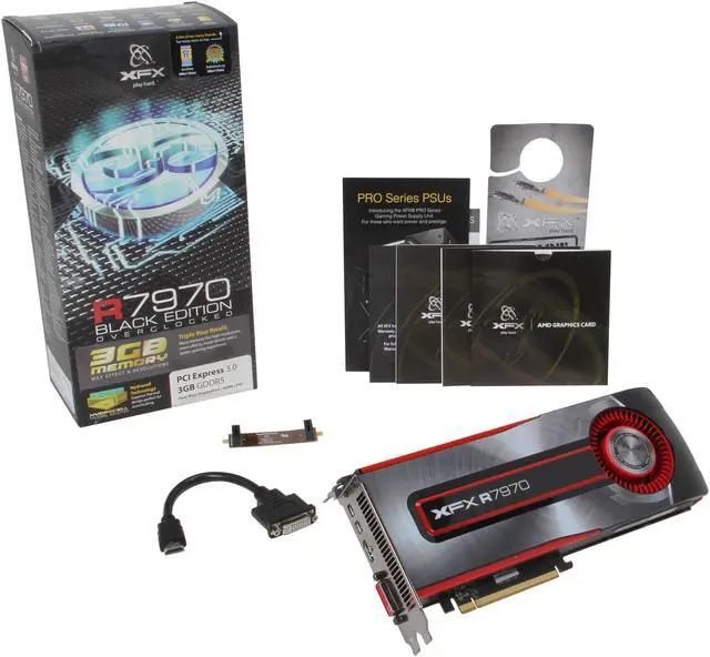 Alt view image 5 of 5 - XFX FX-797A-TNBC Radeon HD 7970 Black Edition 3GB 384-bit GDDR5 PCI Express 3.0 x16 HDCP Ready CrossFireX Support Video Card
