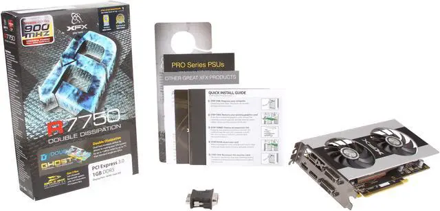 Alt view image 6 of 6 - XFX Double D FX-775A-ZDP4 Radeon HD 7750 Black Edition 1GB 128-bit GDDR5 PCI Express 3.0 x16 HDCP Ready Video Card