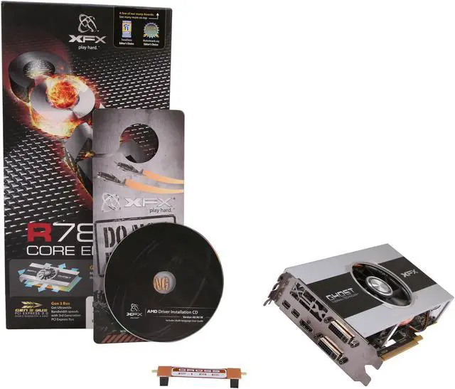 Alt view image 6 of 6 - XFX Core Edition Radeon HD 7850 1GB GDDR5 PCI Express 3.0 x16 CrossFireX Support Graphics Card FX-785A-ZNFC