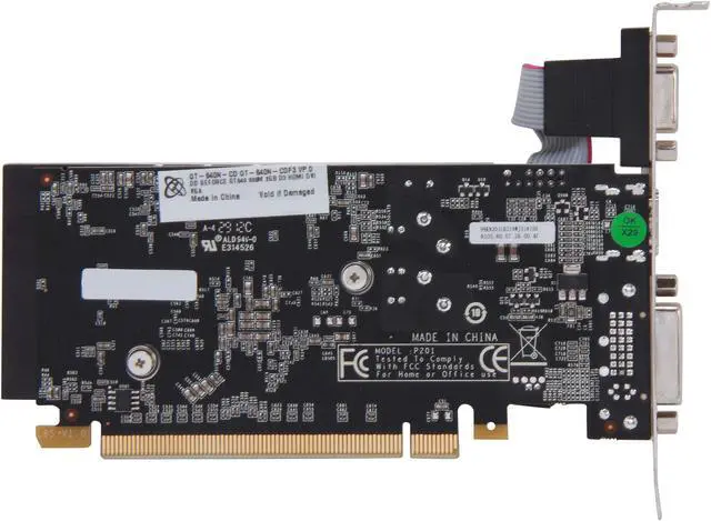 Alt view image 4 of 5 - XFX Double D GeForce GT 640 2GB DDR3 PCI Express 3.0 x16 Graphics Card GT640NCDF3