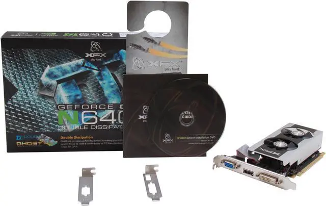 Alt view image 5 of 5 - XFX Double D GeForce GT 640 2GB DDR3 PCI Express 3.0 x16 Graphics Card GT640NCDF3