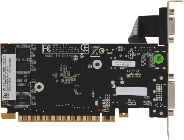 Alt view image 4 of 5 - XFX GeForce 210 512MB DDR3 PCI Express 2.0 x16 Graphics Card GM-210M-YNF2
