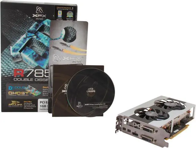 Alt view image 6 of 6 - XFX Double D Radeon HD 7850 1GB GDDR5 PCI Express 3.0 x16 CrossFireX Support Graphics Card FX-785A-ZDF4