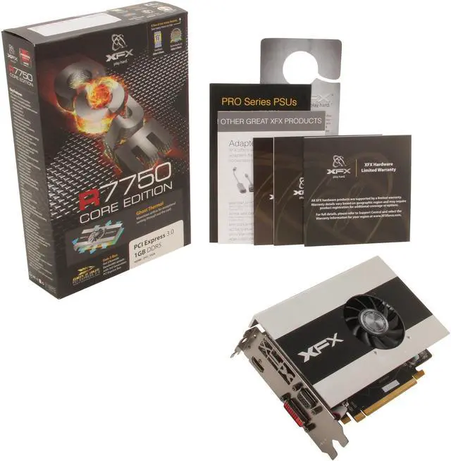 Alt view image 5 of 5 - XFX Radeon HD 7750 1GB DDR5 PCI Express 3.0 x16 CrossFireX Support Graphics Card FX775AZNJ4