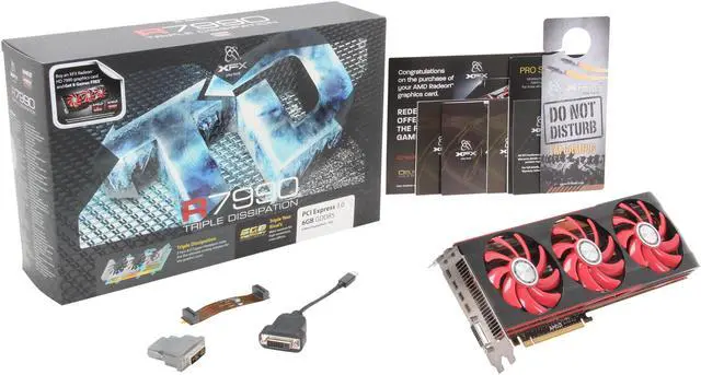 Alt view image 6 of 6 - XFX Radeon HD 7990 6GB GDDR5 PCI Express 3.0 x16 CrossFireX Support Graphics Card FX-799A-XNF9