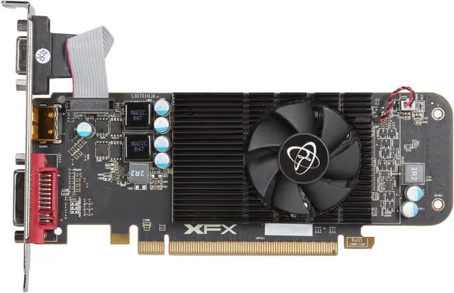Alt view image 4 of 5 - XFX Radeon R7 240 2GB DDR3 PCI Express 3.0 Low Profile Ready Graphics Card R7-240A-CLF2