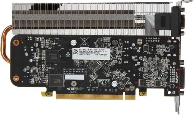 Alt view image 4 of 5 - XFX Radeon R7 250 1GB GDDR5 PCI Express 3.0 CrossFireX Support Graphics Card R7-250A-ZLH4
