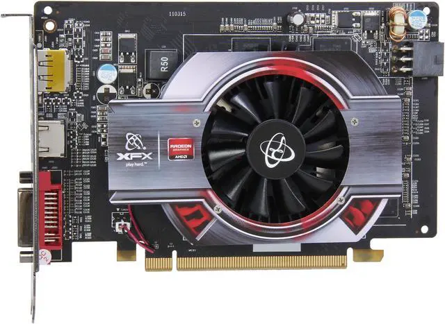 Alt view image 3 of 6 - XFX Radeon HD 6750 1GB DDR3 PCI Express 2.1 Graphics Card HD-675X-ZDFR