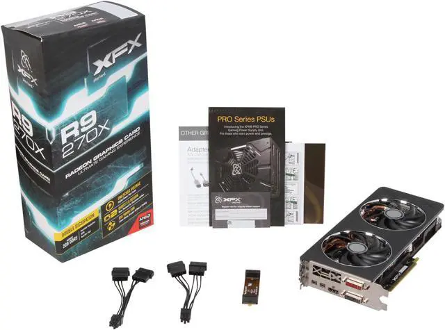 Alt view image 6 of 6 - XFX Double D Radeon R9 270X 2GB GDDR5 PCI Express 3.0 x16 Graphics Card R9-270X-CDFC
