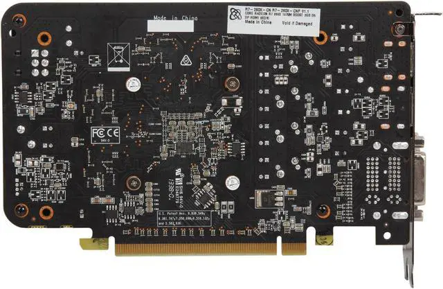 Alt view image 4 of 6 - XFX R7-260X-CNF4 Core Edition Radeon R7 260X 2GB 128-bit GDDR5 PCI Express 3.0 CrossFireX Support Video Card