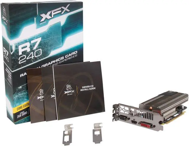 Alt view image 5 of 5 - XFX Radeon R7 240 2GB DDR3 PCI Express 3.0 CrossFireX Support Low Profile Graphics Card R7-240A-CLH4