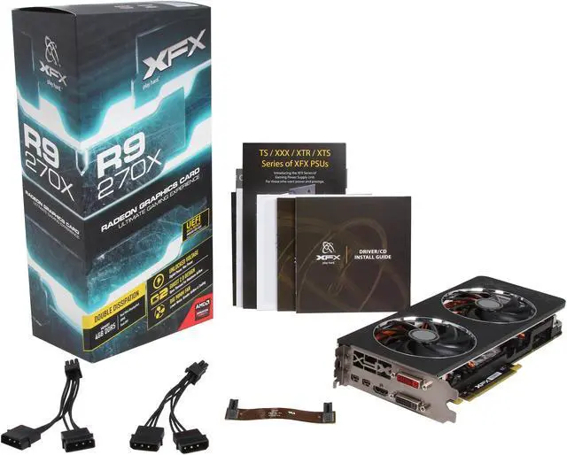Alt view image 6 of 6 - XFX Double D Radeon R9 270X 4GB GDDR5 PCI Express 3.0 CrossFireX Support Graphics Card R9-270X-EDFC