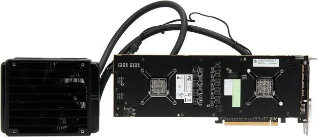 Alt view image 4 of 6 - XFX Core Edition Radeon R9 295x2 8GB GDDR5 PCI Express 3.0 CrossFireX Support Graphics Card R9-295X-8QFA